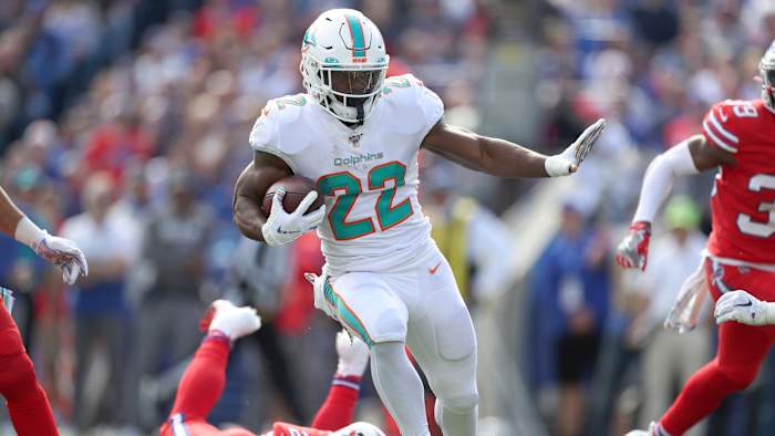Dolphins RB Mark Walton has 20 carries for 98 yards over the past two weeks.